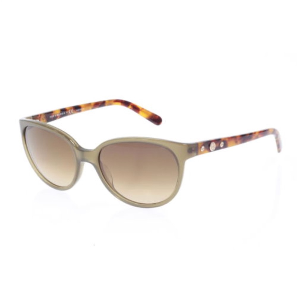 Tory Burch Cat-Eye Sunglasses, Olive and Tort